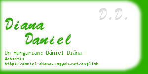diana daniel business card